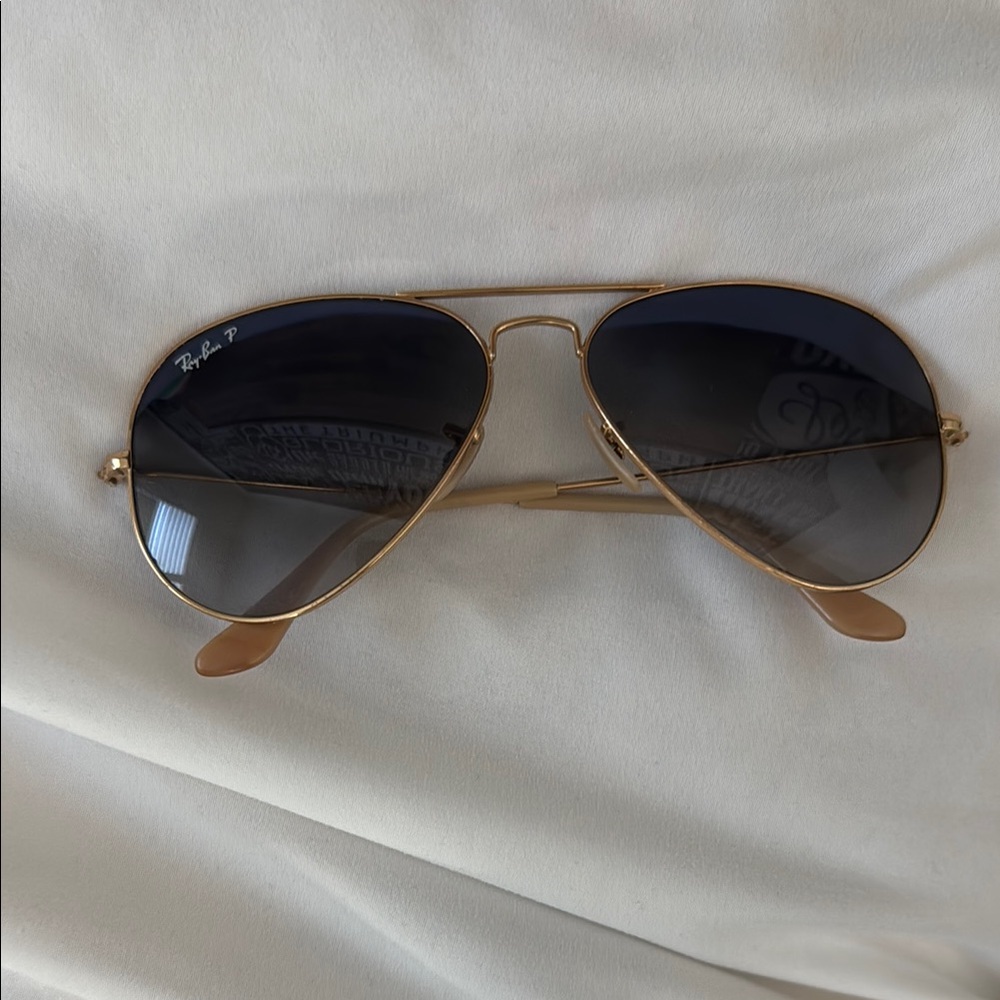 Ray-Ban Gold Aviator Sunglasses